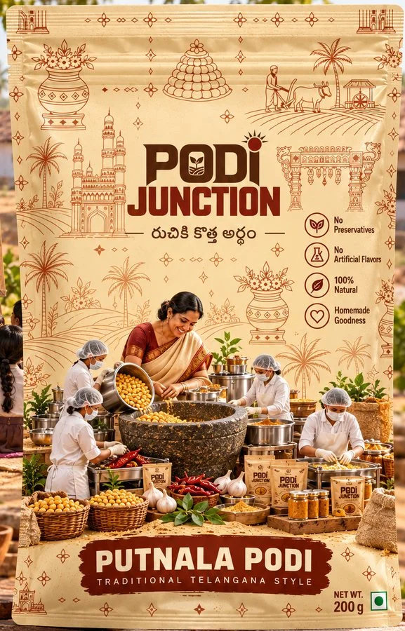Putnala Podi 200 g pack, front